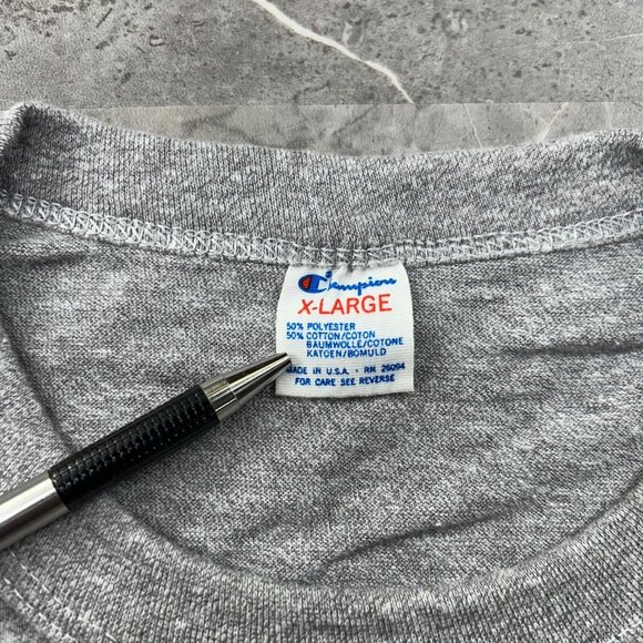 80s Vintage Notre Dame Graphic Tee Adult XL Cropped Fighting Irish Champion - Picture 5 of 8